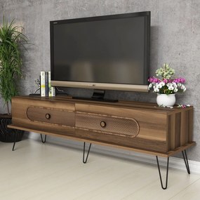 Móvel TV Stand Ekol – Nogueira – 145 cm x 45 cm x 40 cm