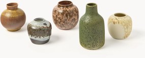 Jarras artesanais com vidrado reativo 70's, conjunto de 5