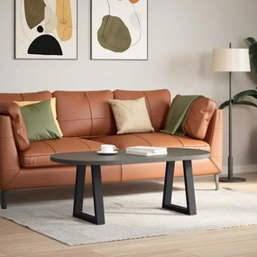 Pés para mesa de centro em V 2 peças preto 28x(42-43,3) cm aço