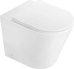 Mexen Rico sanitário WC de pé Rimless com tábua de fecho suave slim, duroplástico, branco brilho - 32724000