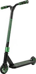 Trotinete Acrobática com Guiador 360° Rolamentos ABEC-9 Rodas de PU de 120 mm Estrutura de Alumínio 66x47x81 cm Verde