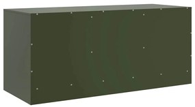 Móvel de TV 99x39x44 aço verde azeitona