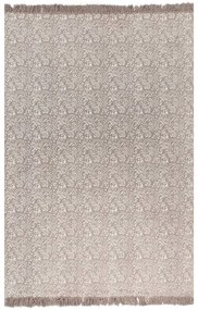 246558 vidaXL Tapete Kilim algodão 160x230 cm com padrão cinzento-acastanhado