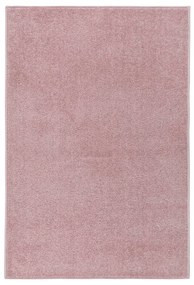 Tapete de pelo curto 200x290 cm rosa