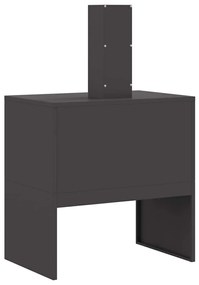 Fogueira vidaXL com Chaminé Preta 60x40x96 cm Aço