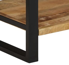 Suporte para roupas 80x40x190cm madeira mangueira maciça áspera