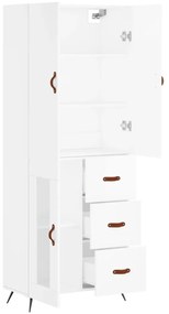 Armário alto 69,5x34x180 cm derivados de madeira branco