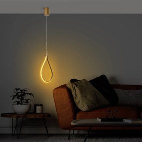 Candeeiro Chandelier Damla – Ouro – 23x50-100x10 cm