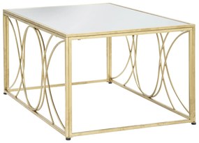 MESA DE CENTRO EXY 90X60X45 CM DOURADA
