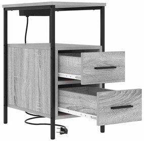 Armários de Canto 2 pcs Sonoma cinzento 30 x 48 x 61 cm
