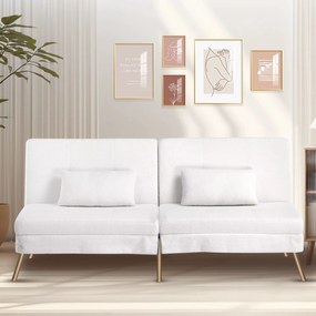 Sofá-Cama Reclinável com Capa Dobrável – Loulé – 3 Lugares – Branco -