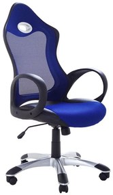 Cadeira de escritório giratória e ajustável azul iCHAIR Beliani