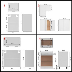 11 pcs conjunto armários de cozinha contraplacado branco