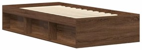 Estrutura de cama 90x190 cm carvalho castanho