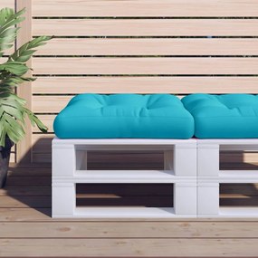 vidaXL Almofadão para paletes 58x58x10 cm tecido oxford turquesa