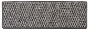 Tapetes escada adesivos aspeto sisal 30pcs 65x21x4 cinza e bege