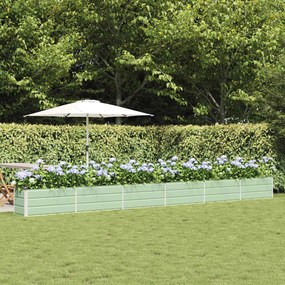 vidaXL Floreira Verde Pastel 480 x 50 x 45 cm Aço Galvanizado