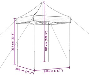 Tenda para festas pop-up dobrável 200x200x306 verde