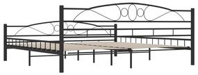 Estrutura de cama 200x200 cm aço preto