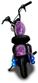 Mota elétrica para crianças estilo Chopper Black 24v Rosa