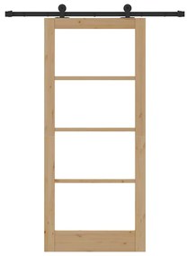 Porta Deslizante vidaXL com Conjunto de Ferragens "ORKDAL" 86x198.5 cm