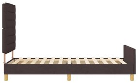 Cama vidaXL Marron Escuro 100x200 cm em Tecido