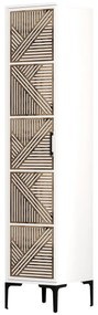 Roupeiro Kumsal P – Branco – 40 cm x 47,5 cm x 201,4 cm