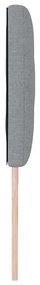 Cabeceira LED vidaXL Design Blocos de Diamante Cinza-Claro 180 cm Teci