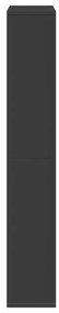 Estante 72x20x120 cm derivados de madeira preto