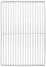vidaXL Grelha de Churrasqueira com Manípulos Retangular 47x32,5 cm Aço Inoxidável 304