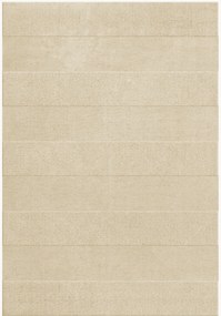 Tapete de lã artesanal de pelo curto Sicilian Stripe