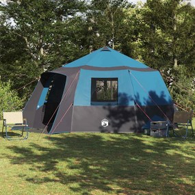 vidaXL Barraca Cabana com telhado Azul e Cinza 500 x 500 x 294 cm