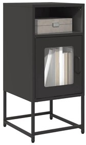 Mesa de cabeceira 36x39x78 cm aço laminado a frio preto