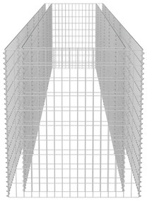 Canteiro elevado/cesto gabião 540x90x100 cm aço galvanizado