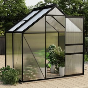 vidaXL Estufa 2,47 m² alumínio antracite