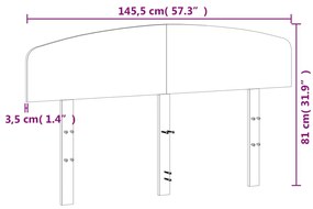 Cabeceira 140 cm madeira de pinho maciça