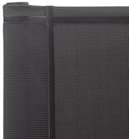 Cadeiras de jardim 2 pcs textilene e aço inoxidável cinzento