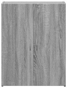 Arquivador 60x32x77,5 cm derivados de madeira cinzento sonoma