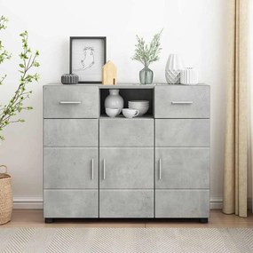 vidaXL Buffet Cinzento cimento 88.5 x 30.5 x 73 cm Madeira processada