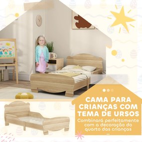 AIYAPLAY Cama para Crianças +3 Anos para Colchão de 140x70 cm Cama Inf