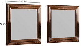 Espelho Conjunto Bale – Bronze – 40x40x3 cm