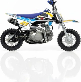 Mini Moto Infantil para crianças REXO K90A 90cc Semi-Automática 10/10" 4T Azul
