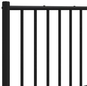 Cabeceira de cama 180 cm metal preto