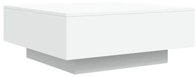 Mesa de centro com luzes LED 80x80x31cm branco