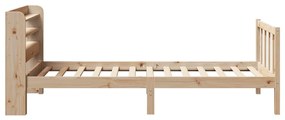 Cama sem colchão 90x200 cm madeira de pinho maciça