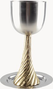 Copo e pires Kiddush Aulica, conjunto de 2