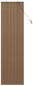 Persiana de Janela com cortinas Manual Castanho 60 x 220 cm Bambu