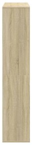 Estante 102x29x143 cm derivados madeira cor carvalho sonoma