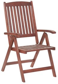 Conjunto de 6 cadeiras de jardim em madeira de acácia TOSCANA Beliani