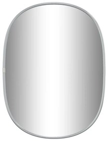 Espelho de parede 40x30 cm prateado